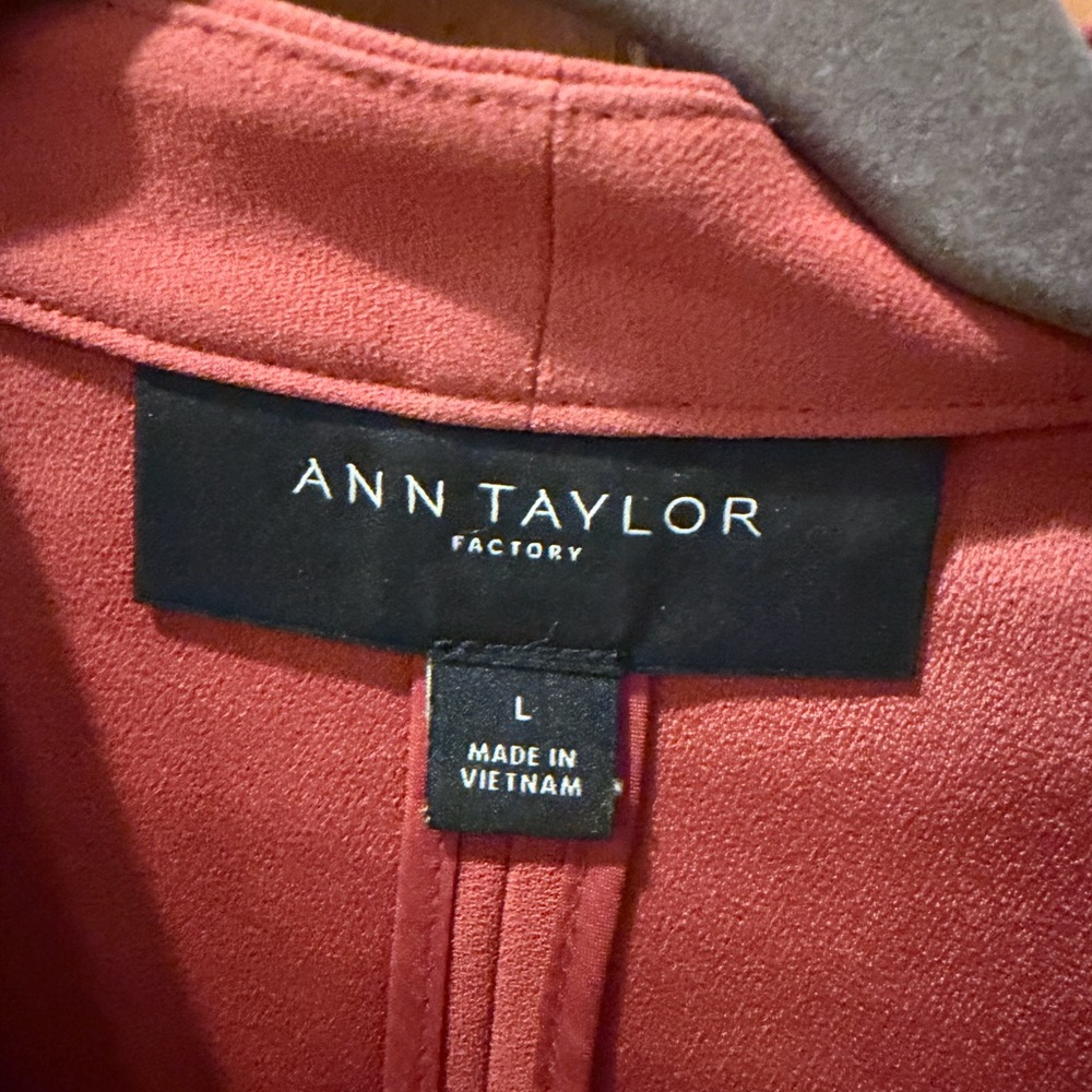 Ann Taylor Factory Rust Red jacket